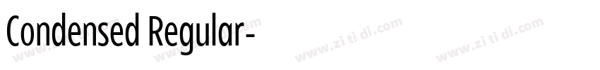 Condensed Regular字体转换 Condensed Regular字体转换